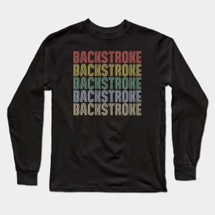 Retro Backstroke Long Sleeve T-Shirt